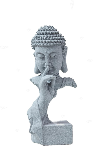 Statua Buddha per decorazione casa,statuina meditazione uso interno ed esterno,buddista - Foto 5 di 12