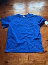 White Cross Scrub Top 2262 Royal Size 3XL Medical Scrub Men's V Neck