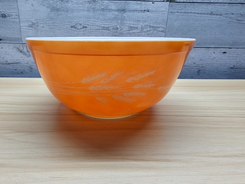 VTG PYREX AUTUMN HARVEST WHEAT NESTING BOWLS - SET OF 3 - Picture 6 of 8