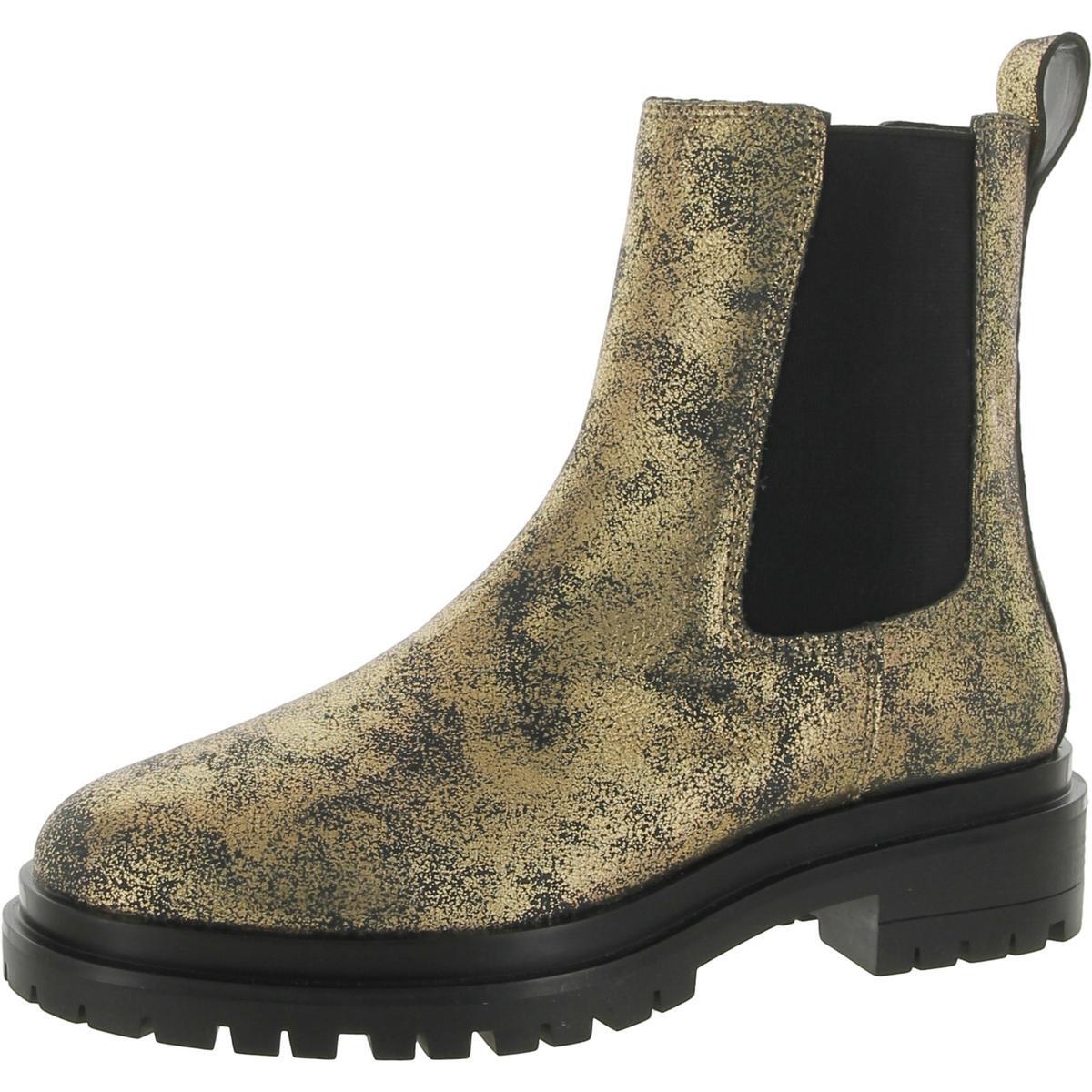 Женские ботинки Челси Lauren Ralph Lauren Corinne Gold 7,5 средний (B,M) 6090