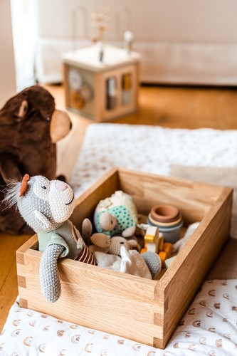 Aufbewahrungsbox in Eiche mit Fingerzinken - Bild 11 von 13