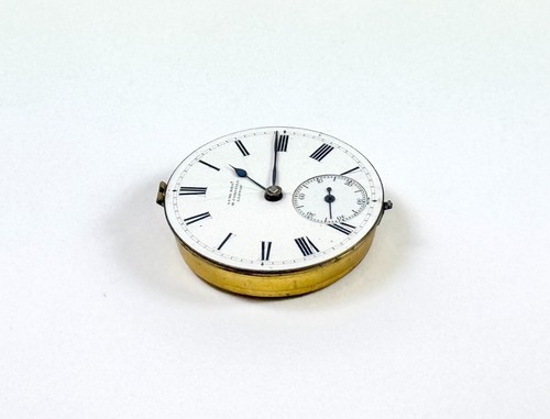 Antique Lund Brothers Pocket Watch Movement 41 Cornhill London c.1850s 43mm Dial - Picture 8 of 13
