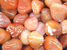 Carnelian "Eye" Agate Tumbled Gemstones - Bulk Wholesale Options - 1 LB