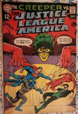 Justice League of America #70 Comic Book, Vintage DC Comics, Pre-Owned