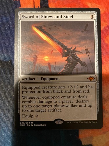 MTG Modern Horizons 1 Sword of Sinew and Steel