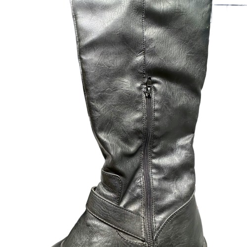 RAMPAGE Wilder Botas de Montar Negras 9 Sobre la Rodilla Alto Festival Juegos con disfraces Grunge - Imagen 8 de 10