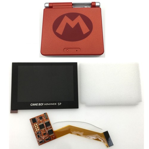 5 Levels Backlight V2 IPS Screen LCD Kit W/pre-cut Shell case For GBA SP Console - Picture 87 of 99
