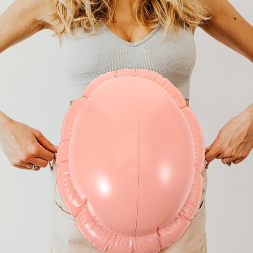 Inflatable Fake Belly Toys Pregnant Woman Pregnancy Party Costume - Picture 4 of 12
