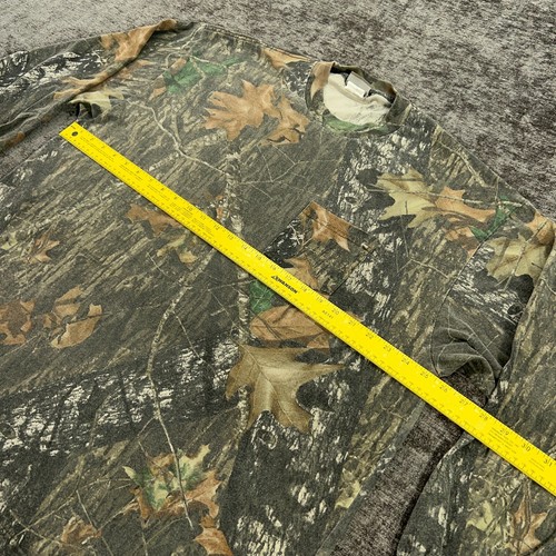 Vintage Jerzees T Shirt Mens XXL 2XL Mossy Oak Camo Long Sleeve Hunting Tee - Picture 7 of 12
