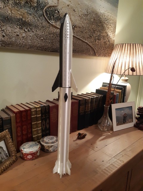 SpaceX Mars Starship And SuperHeavy Extreme detailed model SpaceX Mars Starship And SuperHeavy Extreme detailed model