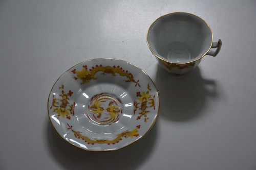 Meissen Drago di Corte Giallo Pfeifferzeit Moka Tazza Espresso - Foto 5 di 19