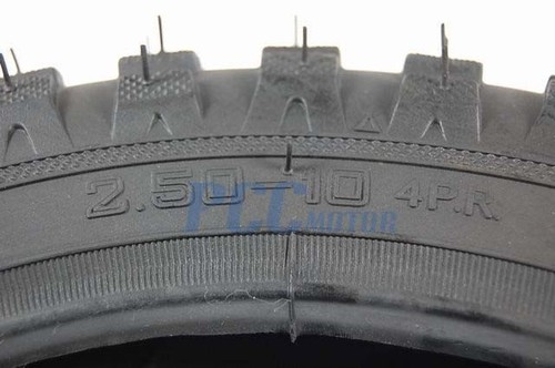 10" TIRE 2.50X10 for HONDA XR CRF50 50 XR50 PW50 DIRT BIKE SDG SSR M TR01 - Picture 3 of 3