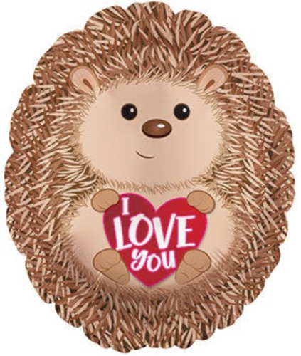 8pc Hedgehog Owl Ladybug I Love You Heart Valentines Day Balloon Bouquet Be Mine - Picture 6 of 6