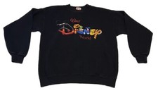Vintage 90s Walt Disney World Mickey Inc Sweater Fleece Lined Medium Made USA