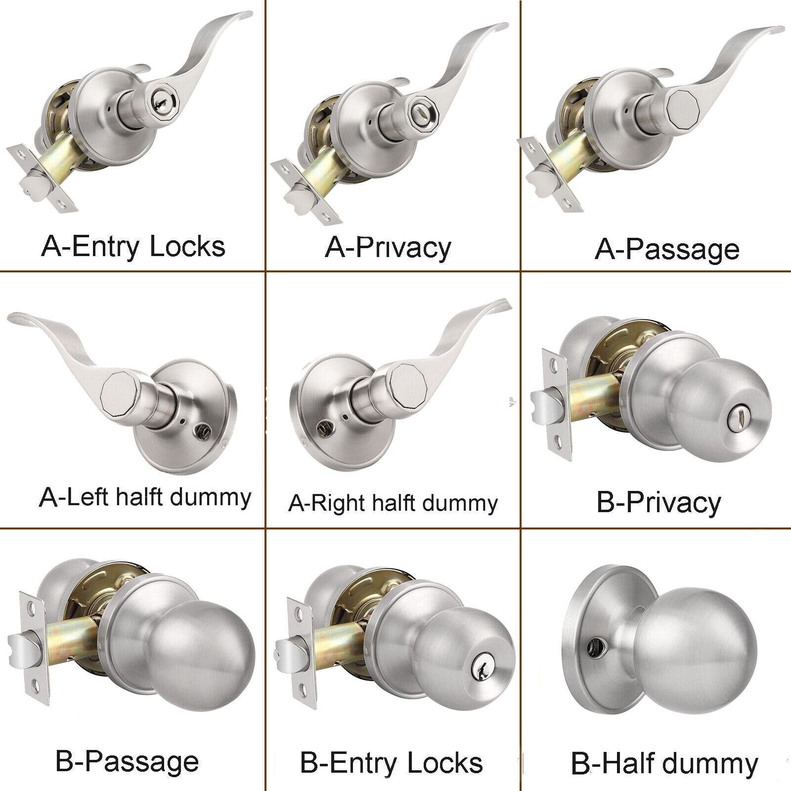 All About Different Types Door Handle Locks