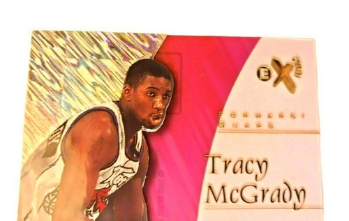 1997 Skybox EX 2001 Tracy McGrady #79 Rookie Card Toronto Raptors Acetate RC HOF - Picture 10 of 10
