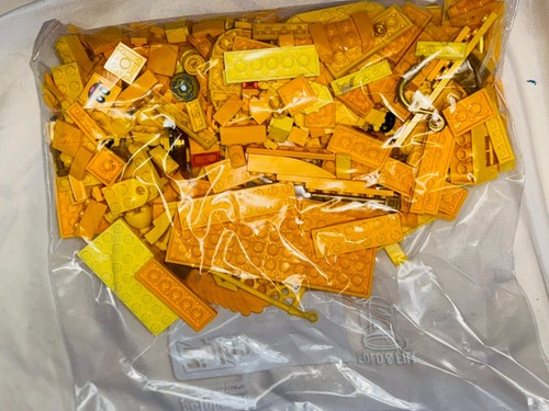 LEGO 6 oz Yellow BULK LOT Authentic Genuine Bricks Pieces Part - Picture 2 of 2