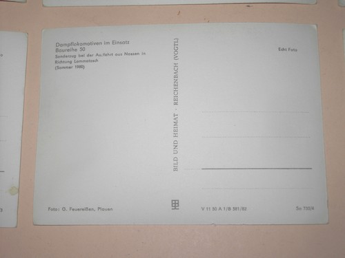 DDR Postkarten mit Dampflok in schwarz/weiss DDR 60er Jahre top, ungelaufen! - Bild 11 von 15