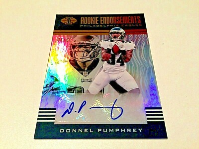 Donnel Pumphrey 2017 Panini Illusions Rookie Endorsem.Gold Refr. Autograph #/50
