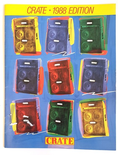 Crate Amplification 1988 sales catalog brochure St Louis Music Malmsteen Stryper - Imagen 1 de 9