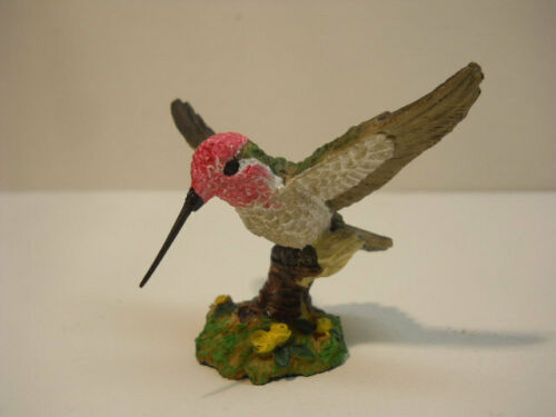 Hummingbird with Floral Decorative Figurine Statue n378 - Picture 2 of 2