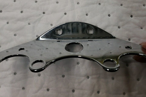 VINTAGE CHROME GAUGES & SWITCH MOUNT OLD SCHOOL CHOPPER BOBBER RACER / RACE CAR - Bild 3 von 8