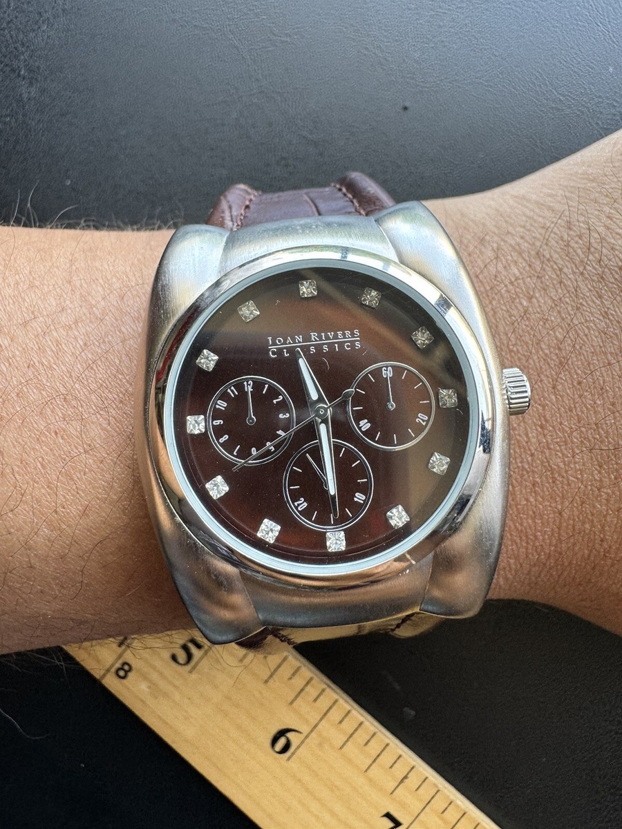 JOAN RIVERS Rhinestone Leather Watch s-l400.jpg main image 2