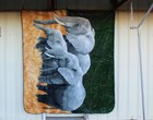 ELEPHANT ELEHANTS AFRICA QUEEN SIZE BLANKET