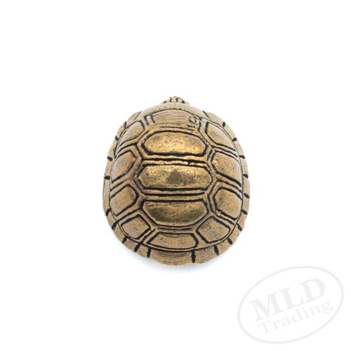 Mini Brass Turtle Figurine 1" – Symbol of Protection & Longevity Feng Shui Decor - Picture 9 of 10