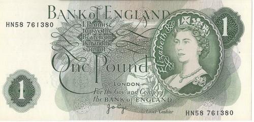 BANK OF ENGLAND BANKNOTE SEITE 1 B322 SERIE HN58 FORTLAUFENDE ZAHLEN WÄHLEN - Bild 7 von 8