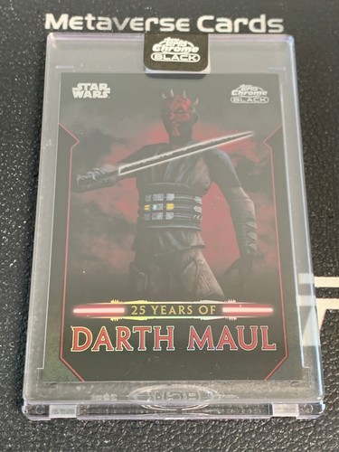 2024 Topps Star Wars Chrome Black 25 Years Of Darth Maul DM-10