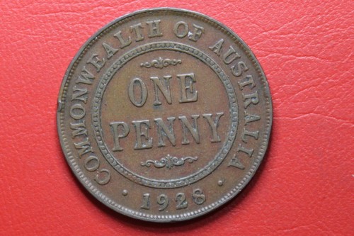 * 1928 PENNY DOT IN CENTER OF REVERSE SLIGHT DOUBLING TO BRITT & OMN #21C - Foto 6 di 10
