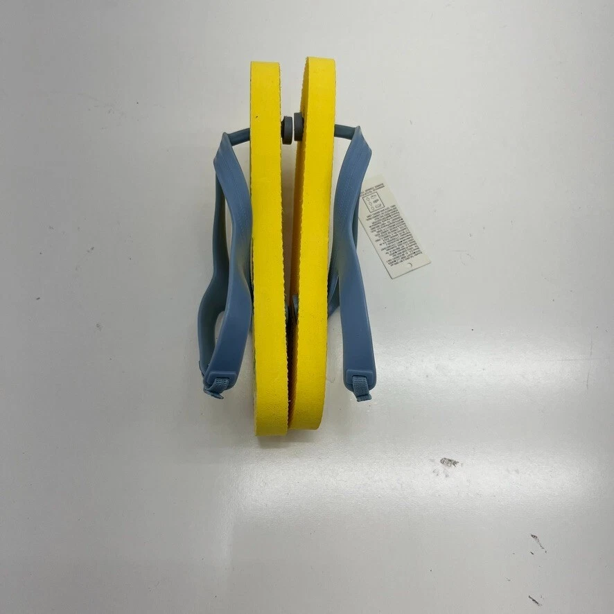 Sandalias chanclas antiguas azul marino amarillo estampado de tiburón niños pequeños talla 11 NUEVAS Foto 4 de 4