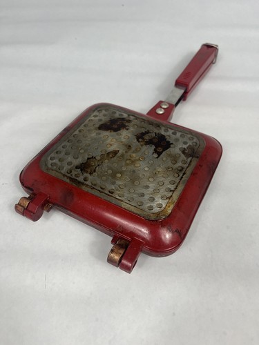 Red Copper Flipwich Pan Sandwich Stovetop Panini Maker - Picture 1 of 5