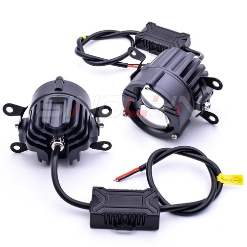 Bi LED Fog Lights LED Spotlight Projector Lens White Yellow Universal 12V 24V - Picture 15 of 15