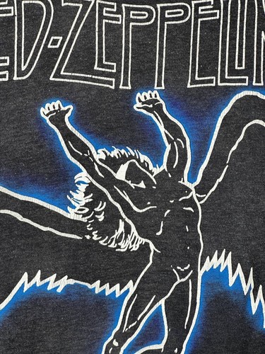 Vintage 1984 Faded Led Zeppelin Single Stitch Hanes Tee Size S - Picture 7 of 11
