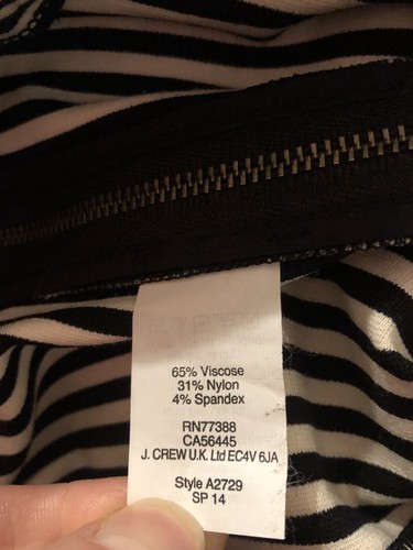 Falda para mujer MADEWELL Giratoria Ponte talla 4 mini tejida negra blanca - Imagen 7 de 8