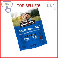 Nutri-Vet Adult-Vite Plus Soft Chews for Dogs - Formulated with Vitamins and Min
