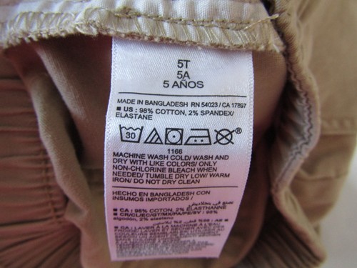 Old Navy Tan Pull On Cotton Lightweight Cargo Pants - Toddler Boy's Size 5T - Picture 4 of 8