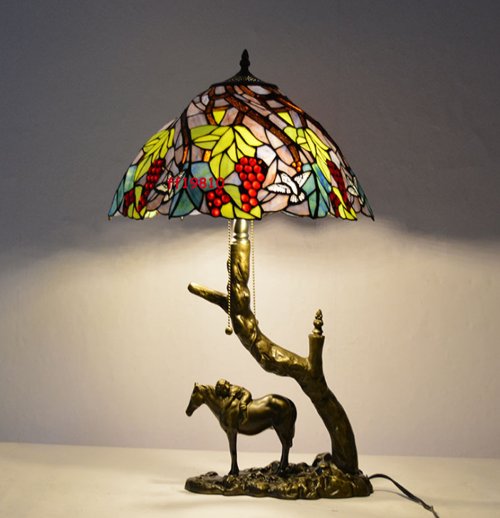 Tiffany clearance horse lamp