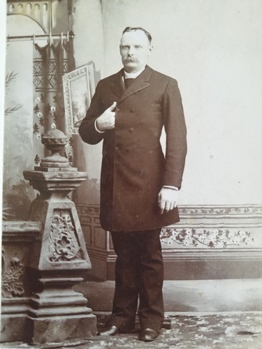 GENTLEMAN MIT SCHNURRBART, BELFAST/FILLMORE/RUSHMORE, NY.VTG KABINETTFOTO*CP9 - Bild 2 von 3