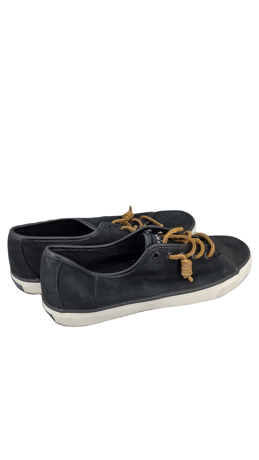 Sperry Women's Seacoast Fashion Sneaker,Black Leather, Rawhide Laces, 9.5 M US Sperry Women's Seacoast Fashion Sneaker,Black Leather, Rawhide Laces, 9.5 M US