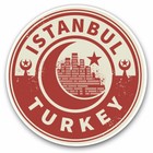 2 x Vinyl Stickers 25cm - Turkey Istanbul Red Travel Cool Gift #7441