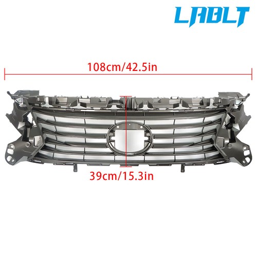 LABLT Front Bumper Upper Grille Black Plastic For 2016-2018 Lexus ES350 ES300h - Picture 13 of 13