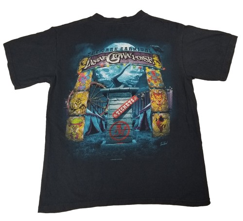 ICP The Dark Carnival Insane Clown Posse Black T Shirt Mens L Double Sided 2009 - Picture 2 of 11