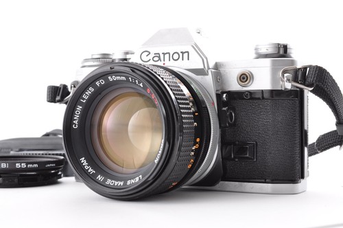 Canon AE-1 Silver / Lens FD 50mm f/1.4 S.C.C. Exc+++ SLR from Japan Y0904