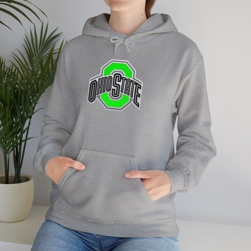 Ohio State Buckeye University Neon Logo Kapuzenpullover, College Sport Fan - Bild 24 von 25