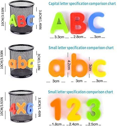 106 Pcs Magnetic Letters Alphabet Numbers Educational Toy Fridge Magnets UK - Picture 2 of 9