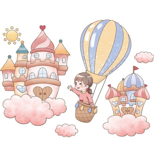 Cartoon Girl Hot Air Balloon Wall Stickers Baby Nursery Diy Kids Room Home Decor | eBay Cartoon Girl Hot Air Balloon Wall Stickers Baby Nursery Diy Kids Room Home Decor | eBay