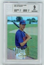 2002 Topps Gold Label #164 JOE MAUER BGS 9 True MINT+, 9.5 9.5 9 9 subgrades